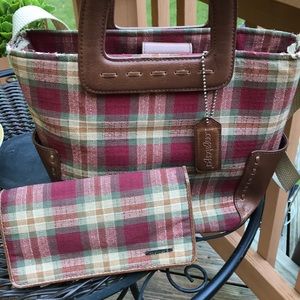 Longaberger bag and wallet